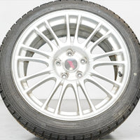 JDM Subaru WRX STI GRB BBS Forged 18x8.5 +55 Wheels & Winter Tires