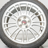 JDM Subaru WRX STI GRB BBS Forged 18x8.5 +55 Wheels & Winter Tires