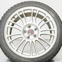 JDM Subaru WRX STI GRB BBS Forged 18x8.5 +55 Wheels & Winter Tires