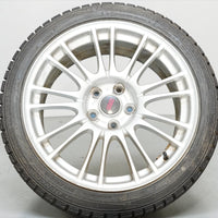 JDM Subaru WRX STI GRB BBS Forged 18x8.5 +55 Wheels & Winter Tires