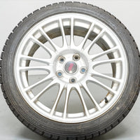 JDM Subaru WRX STI GRB BBS Forged 18x8.5 +55 Wheels & Winter Tires