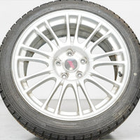 JDM Subaru WRX STI GRB BBS Forged 18x8.5 +55 Wheels & Winter Tires